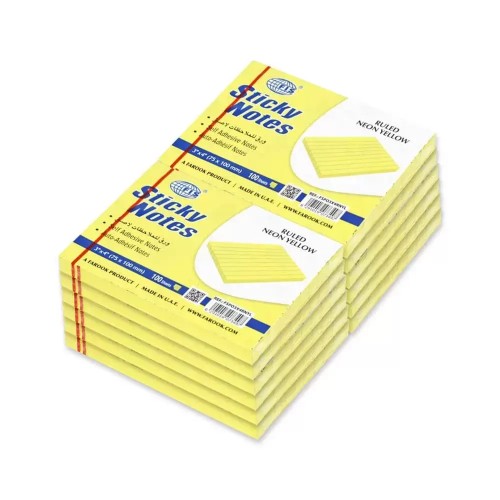 COSMIC STICKY NOTES YELLOW 1.5 X 2 (1X36 PADS PKT)               